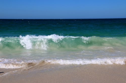wave beach blue