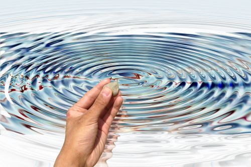 wave concentric hand