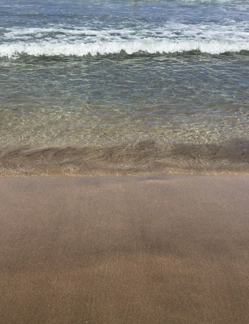 wave beach sand