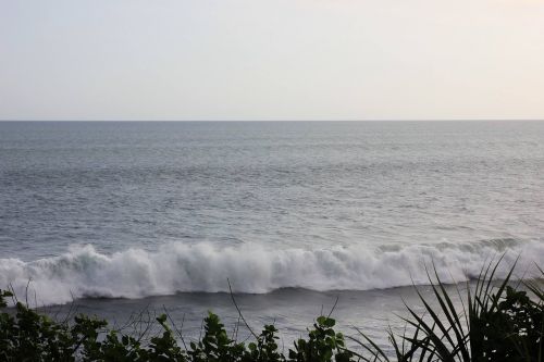 wave beach evening