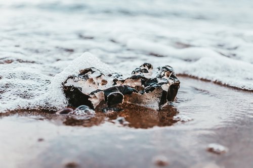 wave  foam  close up