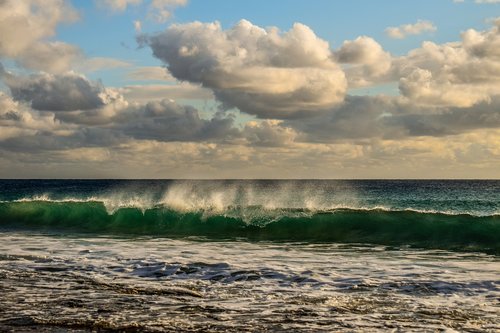 wave  crashing  beach