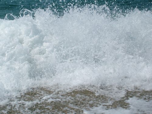 wave splash sea