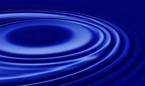 wave blue concentric