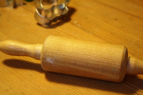 wave wood kitchen utensil roll of dough