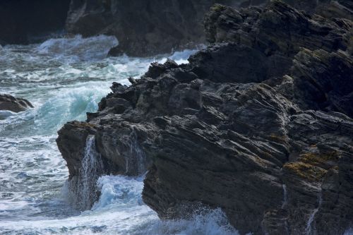 waves rocks ocean