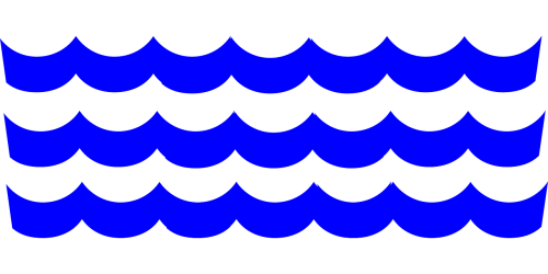 waves blue pattern