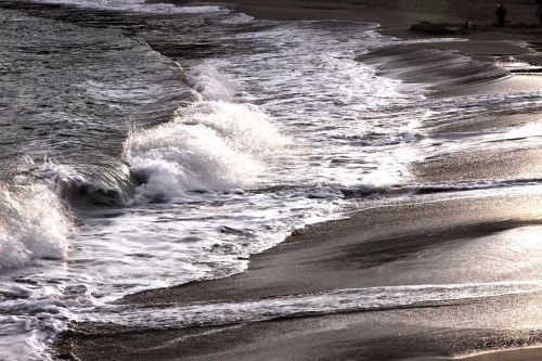 waves foam sea