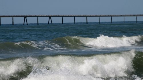 Waves And A Pier