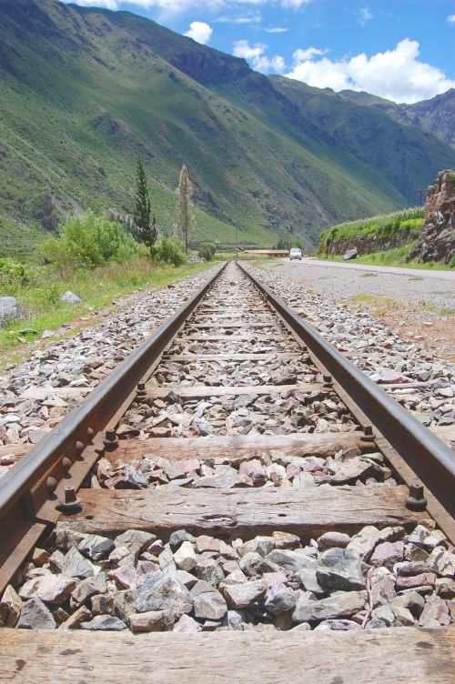 way railroad tracks railway