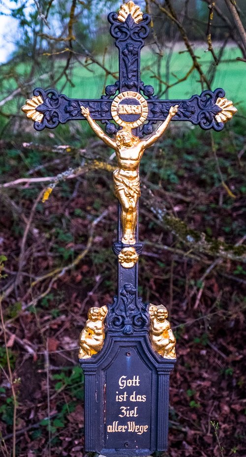 wayside cross  cross  crucifix