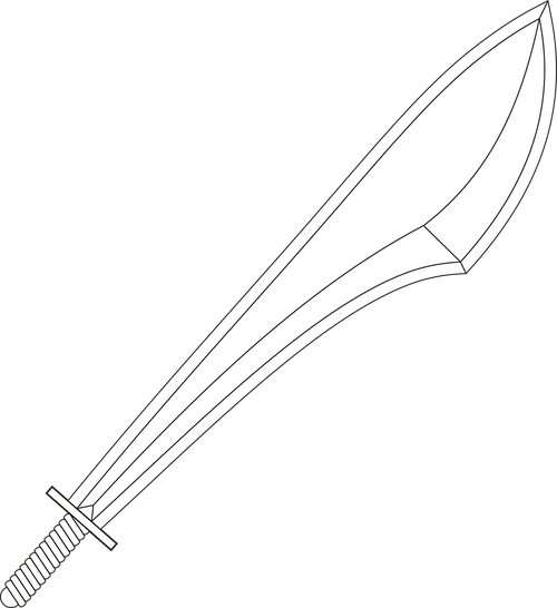 weapon  sword  line drawing