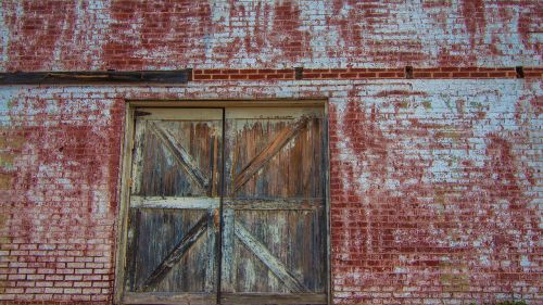 weathered door old