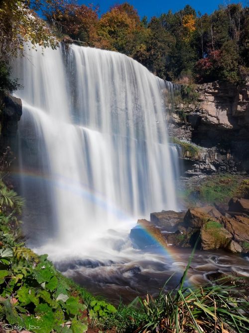 websters falls waterfall cascade