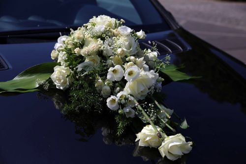 wedding flowers car decorations