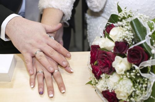 wedding wedding rings hands