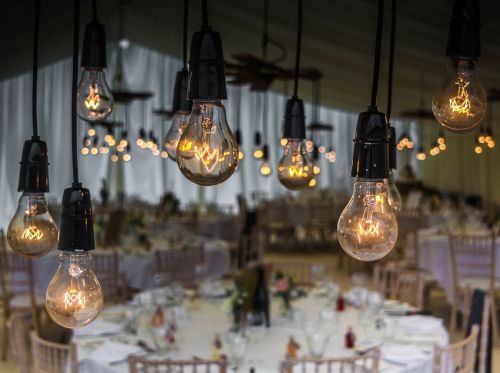 wedding bulbs lighting