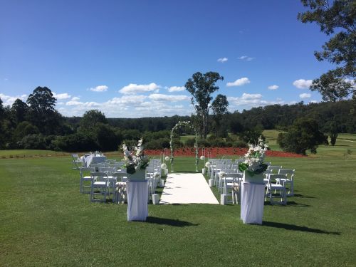 wedding ceremony golf resort