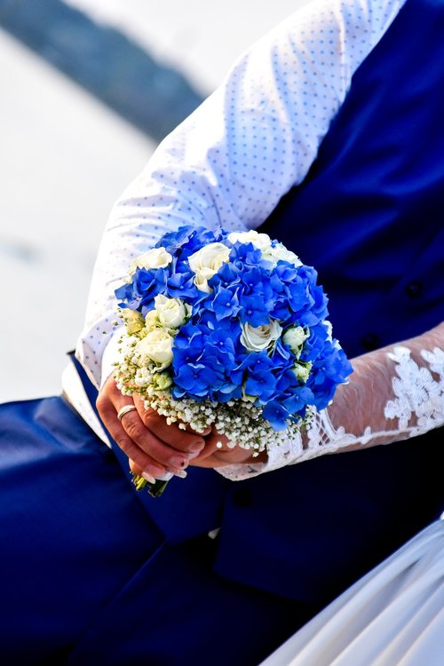 wedding  blue  white