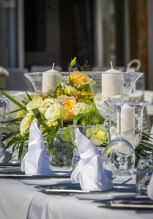 wedding  table cover  cutlery