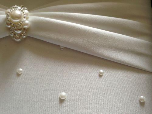 wedding pearl satin