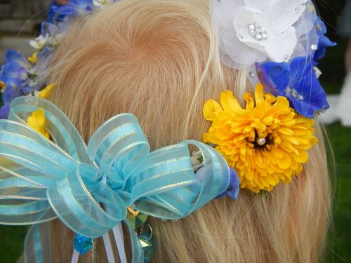 wedding blond hair