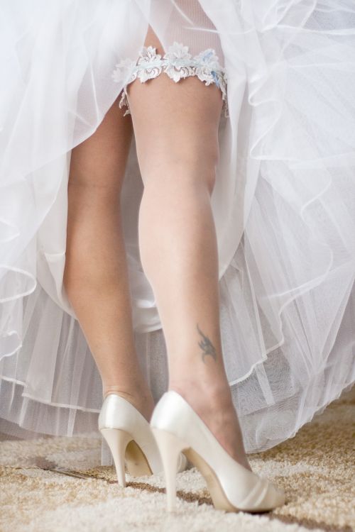 wedding garter legs