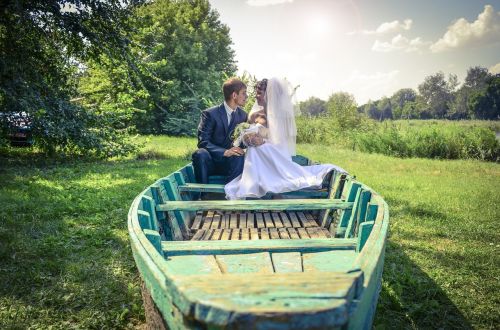 wedding boat love