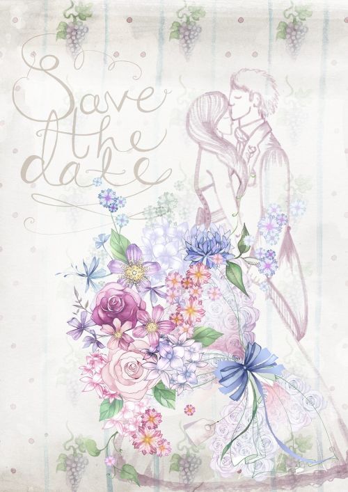 wedding invitation floral