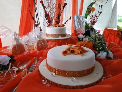 wedding cake reception decoration