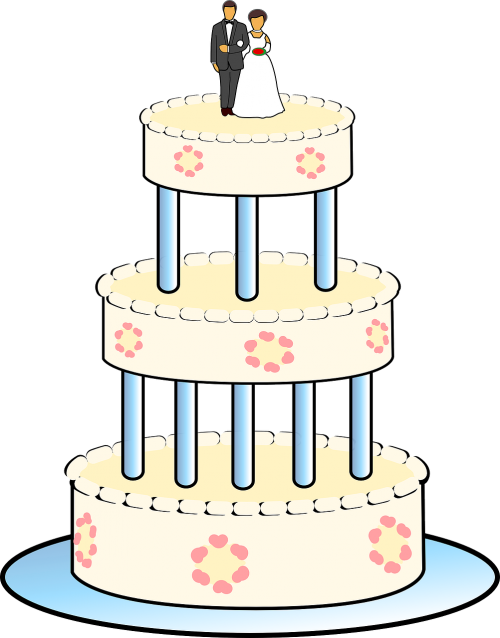wedding cake tiers wedding