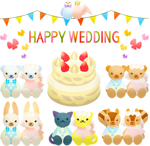 wedding cake  wedding  teddy bears