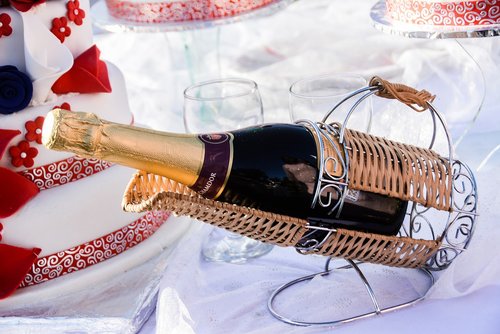 wedding champagne  wine  celebration