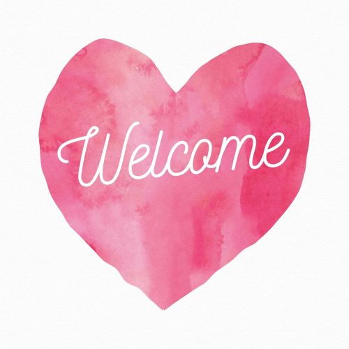 welcome post heart
