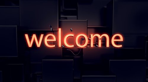 welcome  lettering  typography