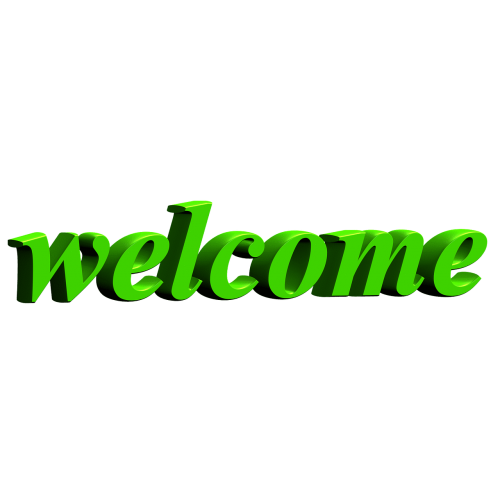 welcome logo computer graphics