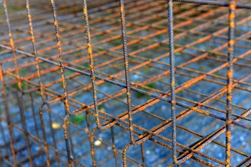 welded wire mesh  structural steel matt  building material