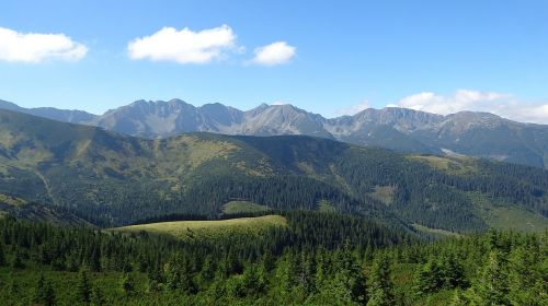 western tatras mountains landscape