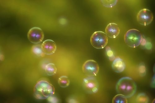 wet water soap bubbles