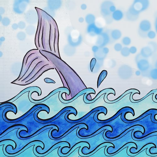 whale  scrapbooking  ocean