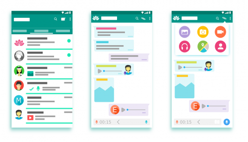 whatsapp interface apps android