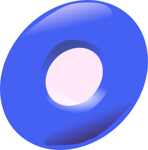 wheel shape blue
