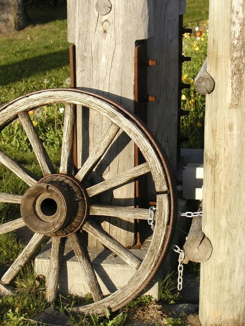 wheel wagon wood