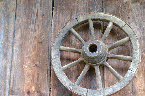 wheel wood old