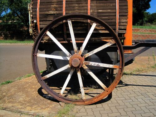Wheel Of 1933 Thresh Sanitizer Cart