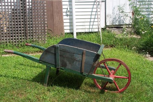 wheelbarrow garden country