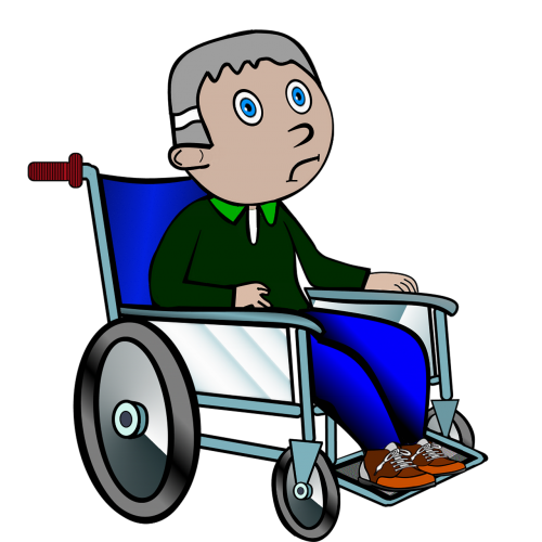 wheelchair ill old