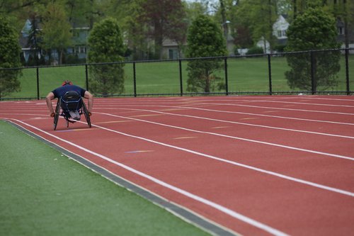 wheelchair  racing  track