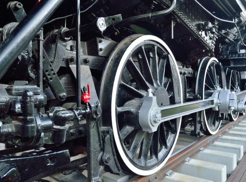 wheels old steam engine railroad