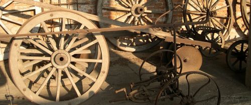 wheels old wood